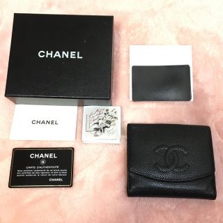 シャネル(CHANEL)のCHANEL キャビアスキン お財布 2つ折り(財布)