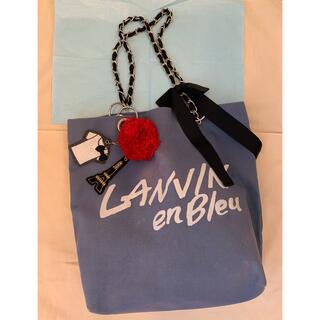 ランバンオンブルー(LANVIN en Bleu)のランバンオンブルー　トートバッグ　ブルー(トートバッグ)