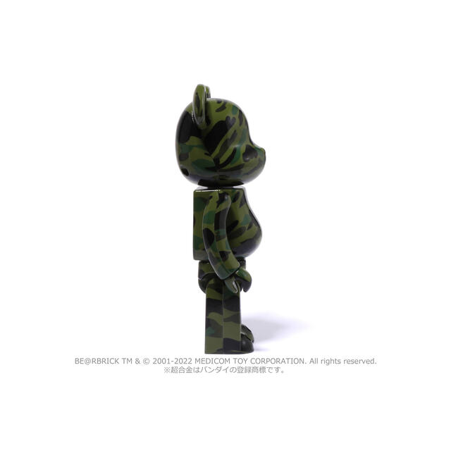 A BATHING APE(アベイシングエイプ)のBAPE®︎ 超合金 BE@RBRICK 1ST CAMO 緑/黄 セット エンタメ/ホビーのフィギュア(その他)の商品写真