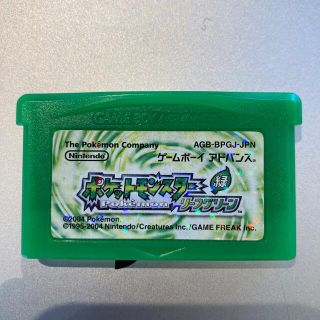 任天堂　GBA ポケットモンスター　緑　リーフグリーン(携帯用ゲームソフト)