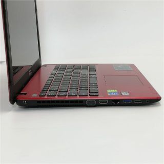 レッド ノートPC ASUS X550C 4GB RW 無線 カメラ Win10の通販 by GK屋 ...