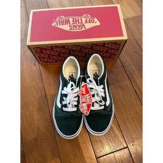 ヴァンズ(VANS)のVANS  オールドスクール グリーン　2Y 未使用品(スニーカー)