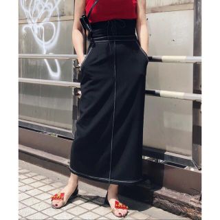 アメリヴィンテージ(Ameri VINTAGE)のアメリヴィテージ　LACE UP HIGH WAIST SKIRT(ロングスカート)