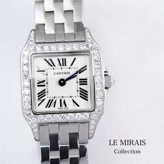 Cartier - 【仕上済】カルティエ  サントスドゥモワゼル ダイヤ レディース 腕時計