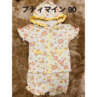 プティマイン(petit main)のプティマイン ベビー 女の子 トップス 半袖 ショートパンツ ズボン90(Tシャツ/カットソー)