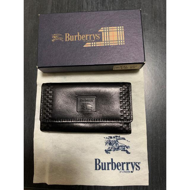 BURBERRY(バーバリー)の【新品未使用】Burberrys４連レザーキーケース★黒　★359-09★箱付き メンズのファッション小物(キーケース)の商品写真