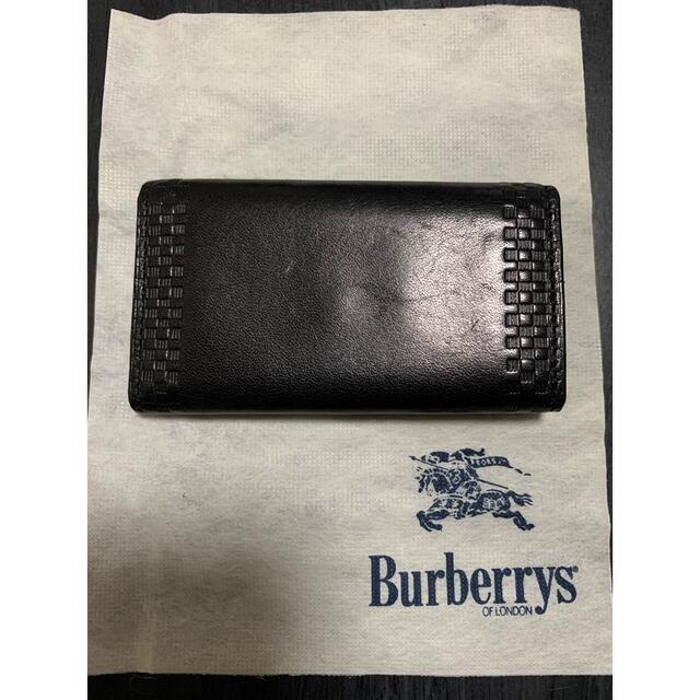 BURBERRY(バーバリー)の【新品未使用】Burberrys４連レザーキーケース★黒　★359-09★箱付き メンズのファッション小物(キーケース)の商品写真