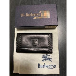 バーバリー(BURBERRY)の【新品未使用】Burberrys４連レザーキーケース★黒　★359-09★箱付き(キーケース)