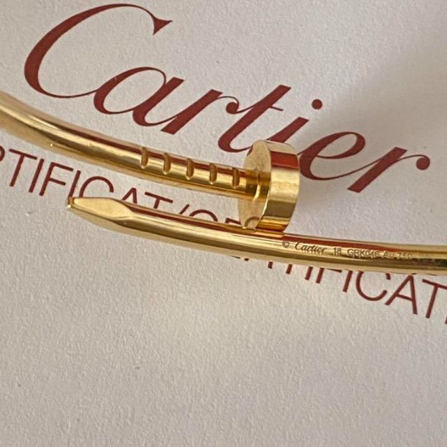 Cartier(カルティエ)のcartier ジュストアンクル ブレスレット イエローゴールド 完備品 レディースのアクセサリー(ブレスレット/バングル)の商品写真