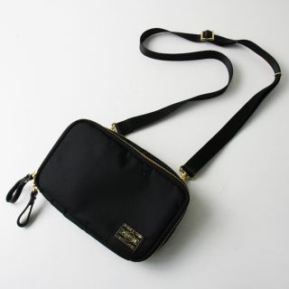 ポーター(PORTER)の美品 PORTER GIRL ポーターガール SHEA シア ショルダーバッグ/ブラック ウォレットバッグ ポシェット 吉田カバン【2400012919242】(ショルダーバッグ)