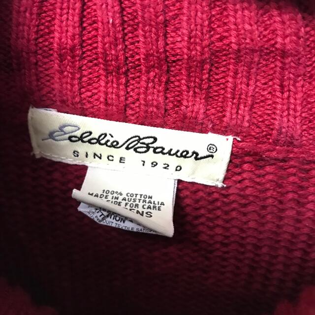 Eddie Bauer(エディーバウアー)の【希少】エディーバウアー EDDIE BAUER ニット セーター XL 赤 レディースのトップス(ニット/セーター)の商品写真