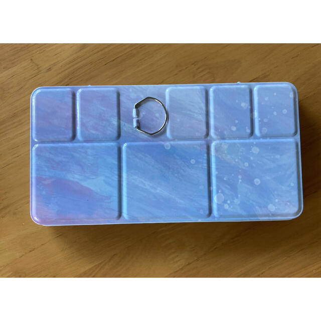 パレット 画材ケース 水彩絵の具 空ハーフパン 収納可 - 通販