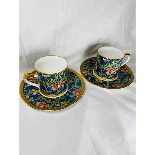 ウィリアムモリス コーヒーカップ&ソーサー ニ客 - 食器