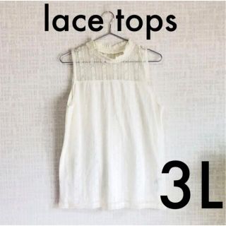 lace tops☆レーストップス☆3L(シャツ/ブラウス(半袖/袖なし))