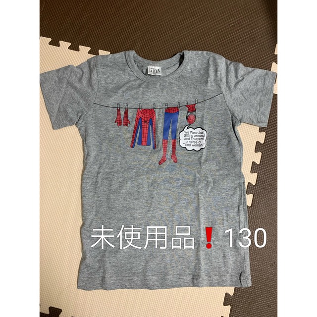 MARVEL(マーベル)の【未使用❗️130】TiTiYA スパイダーマンTシャツ キッズ/ベビー/マタニティのキッズ服男の子用(90cm~)(Tシャツ/カットソー)の商品写真