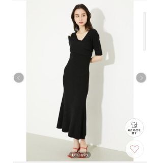 リエンダ(rienda)のかぼ様専用❤新品❤ワンショルアシメトリーショート　SLV knit OP(ロングワンピース/マキシワンピース)