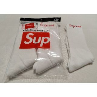 シュプリーム(Supreme)のSupreme Hanes Crew Socks White 1足 新品(ソックス)