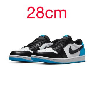 ナイキ(NIKE)のJordan 1 Low Black and Dark Powder Blue(スニーカー)