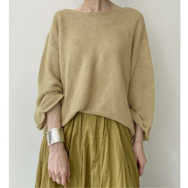 L'Appartement DEUXIEME CLASSE(アパルトモンドゥーズィエムクラス)のL'Appartement Linen Boat neck Knit レディースのトップス(ニット/セーター)の商品写真