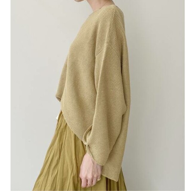 L'Appartement DEUXIEME CLASSE(アパルトモンドゥーズィエムクラス)のL'Appartement Linen Boat neck Knit レディースのトップス(ニット/セーター)の商品写真