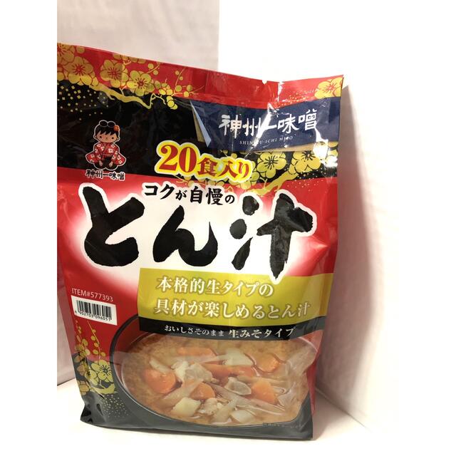 コストコ(コストコ)のコストコ　　🐷とん汁🐷20食入り　　新品　未開封 食品/飲料/酒の加工食品(インスタント食品)の商品写真