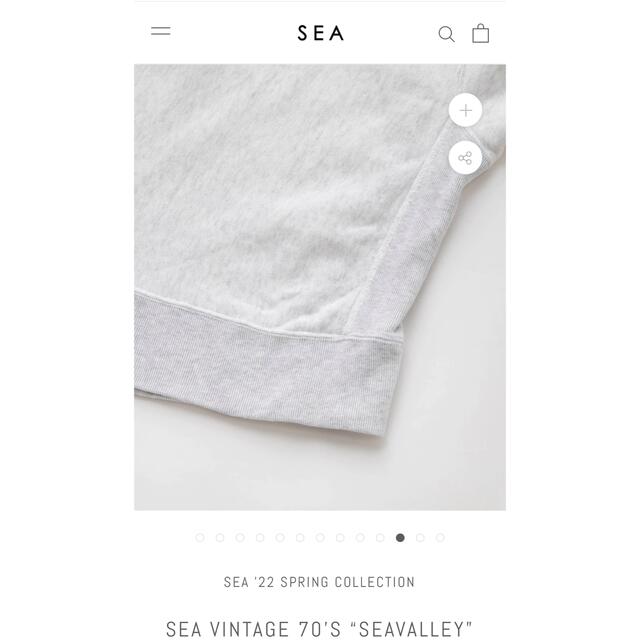 SEA(シー)の完売SEA seaVINTAGE 70’S SWEATSHIRTスウェットシー レディースのトップス(トレーナー/スウェット)の商品写真