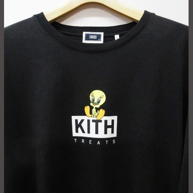 黒 S KITH treats Tweety キス ロングTシャツ