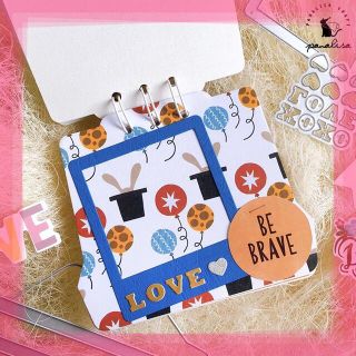 使い方色々！カッティングダイ❁⃘ポラロイド(型紙/パターン)