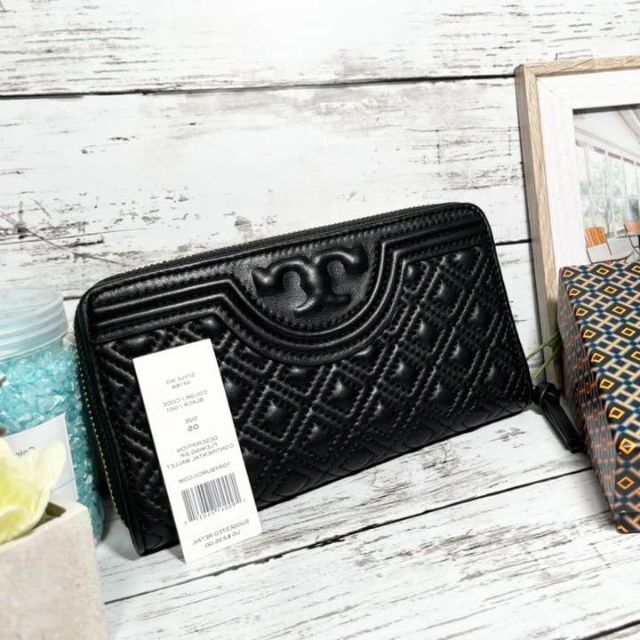 ファッション小物【新品】トリーバーチ TORY BURCH 長財布 BLACK 黒