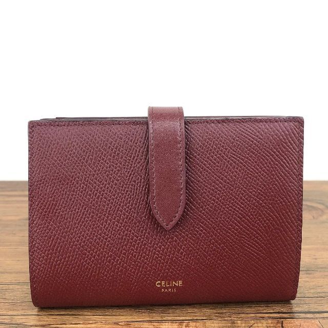 極美品 CELINE ミディアムストラップウォレット 444