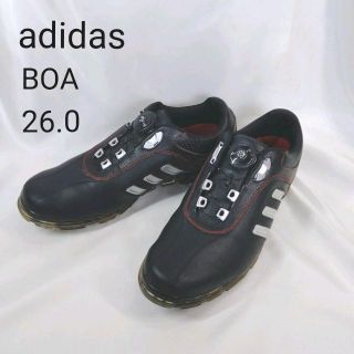 アディダス(adidas)のアディダス　ゴルフシューズ　pure metal BOA 　ブラック　26.0(シューズ)