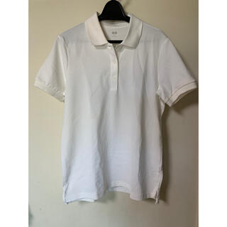 ユニクロ(UNIQLO)のユニクロ　ポロシャツ　レディース　白色　Mサイズ(ポロシャツ)