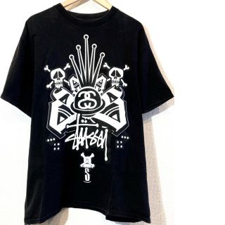 ステューシー(STUSSY)のSTUSSY★Tシャツ★ロゴ★プリント★メキシコ製★ステューシー★ビンテージ★黒(Tシャツ/カットソー(半袖/袖なし))