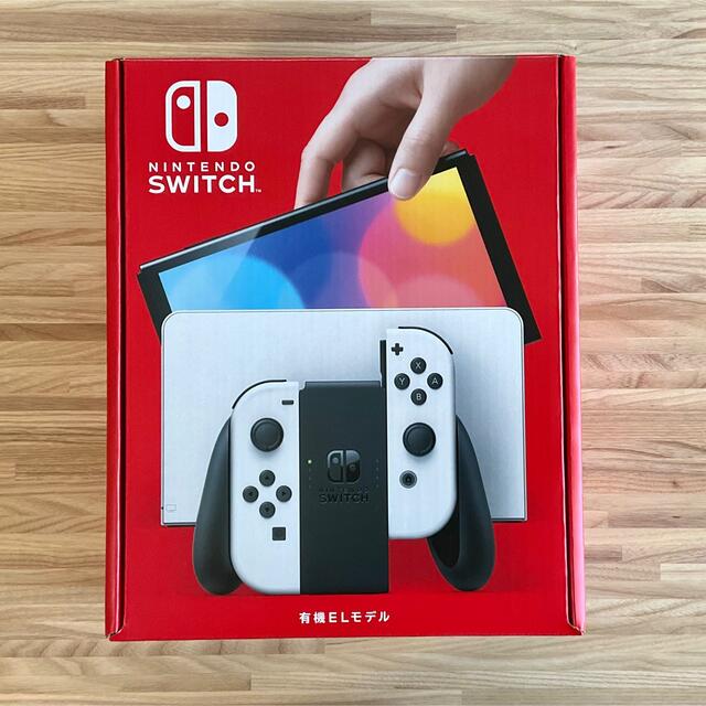 Nintendo Switch(ニンテンドースイッチ)の任天堂Switch 有機ELモデル Joy-Con(L)/(R) ホワイト エンタメ/ホビーのゲームソフト/ゲーム機本体(家庭用ゲーム機本体)の商品写真