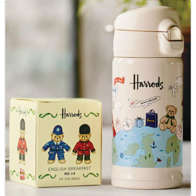 Harrods(ハロッズ)のJAL ハロッズ ステンレスボトル インテリア/住まい/日用品のキッチン/食器(タンブラー)の商品写真