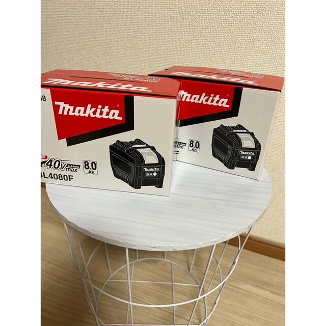 M - 新品未使用マキタ40V8.0An BL4080F リチウムイオンバッテリーの