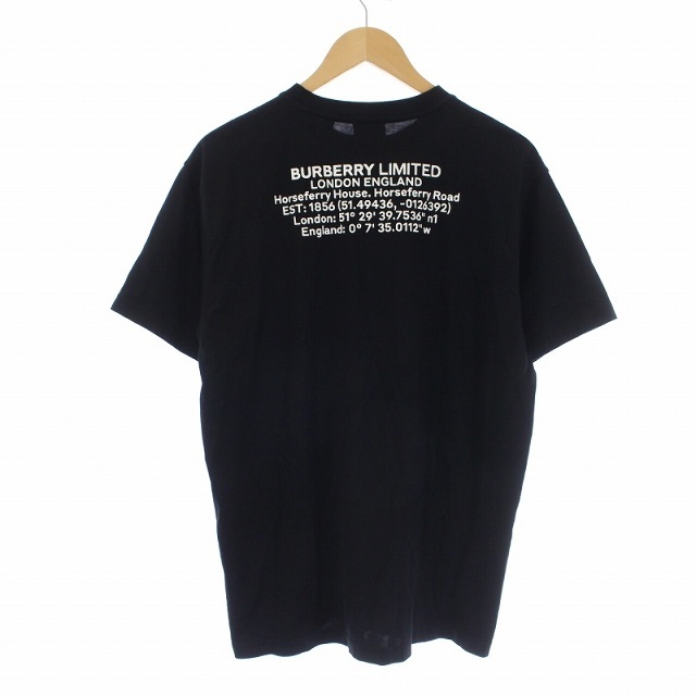 バーバリー ロンドン ロケーションオーバーサイズTシャツ 半袖 ロゴ XS