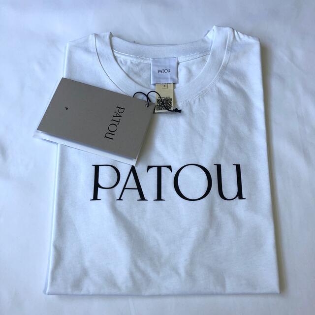 新品未着用 白S PATOU オーガニックコットン パトゥロゴTシャツ