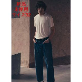 コモリ(COMOLI)のA.PRESSE（アプレッセ）Washed Denim Wide Pants、(デニム/ジーンズ)