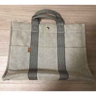 エルメス(Hermes)の♪パリ本店で購入♪ HERMES エルメス エールライン トートバッグ グレー(トートバッグ)