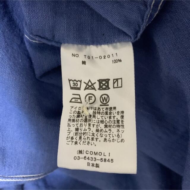 でやってく COMOLI - 2021SS ベタシャンCPOシャツ SAX/3の通販 by Matt's shop｜コモリならラクマ すぐに