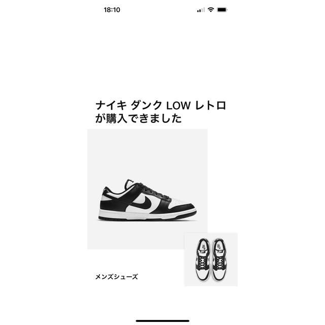 新品未使用 NIKE DUNK ナイキ ダンクロー パンダ 26cm - スニーカー