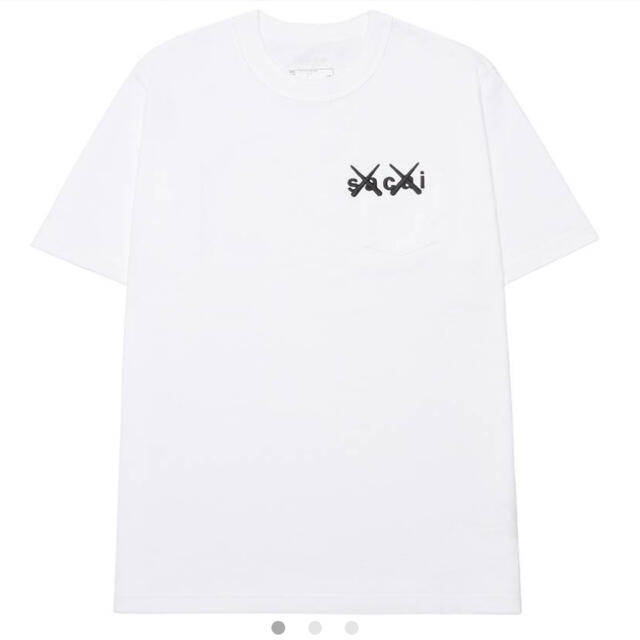 sacai KAWS Embroidery T-Shirt "White 4