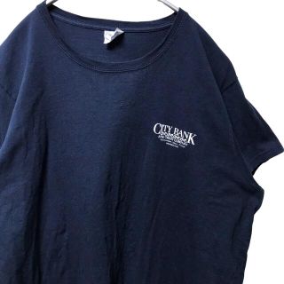 ギルタン(GILDAN)の【希少】ギルダン gildan Tシャツ L ネイビー ヴィンテージ 輸入古着(Tシャツ(半袖/袖なし))