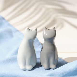 カルディ(KALDI)のKALDI ソルトアンドペッパー　猫(容器)