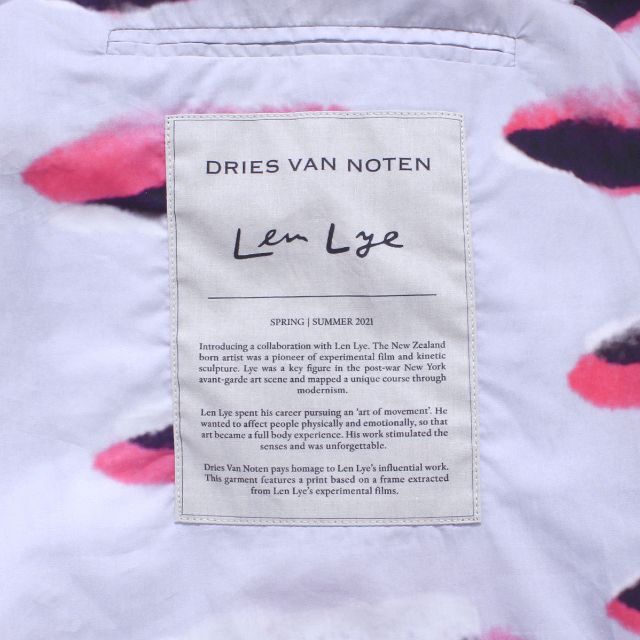 DRIES VAN NOTEN Len Lye レン・ライ ジャケット | www.jarussi.com.br