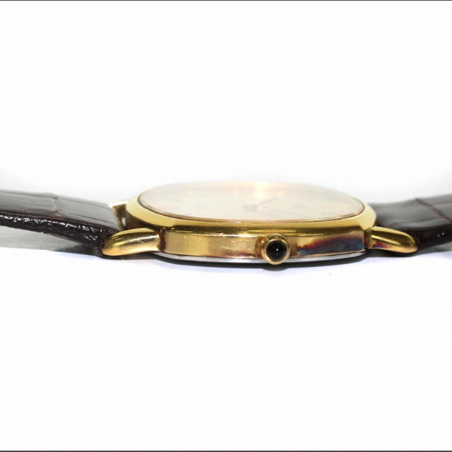 SEIKO DOLCEセイコードルチェ 腕時計 クォーツ 14K ゴールド色 茶