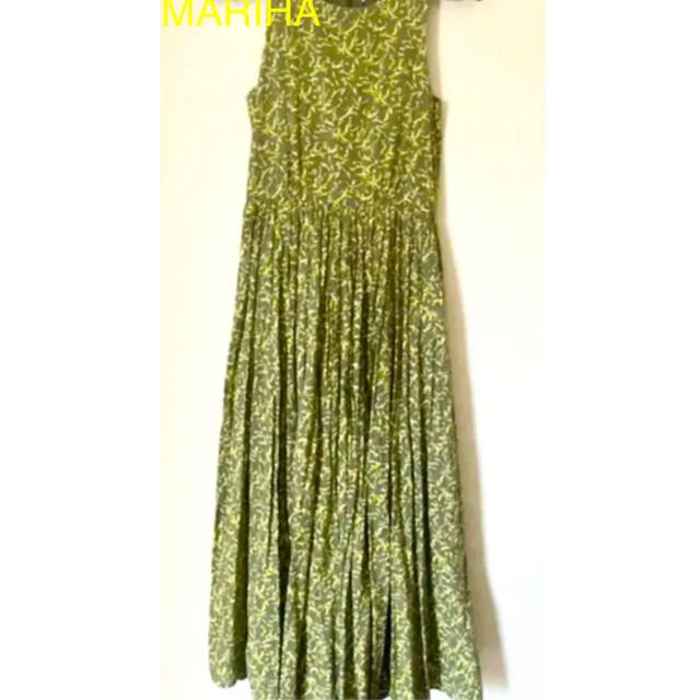 MARIHA マリハ ワンピース 夏のレディのドレス グリーン-