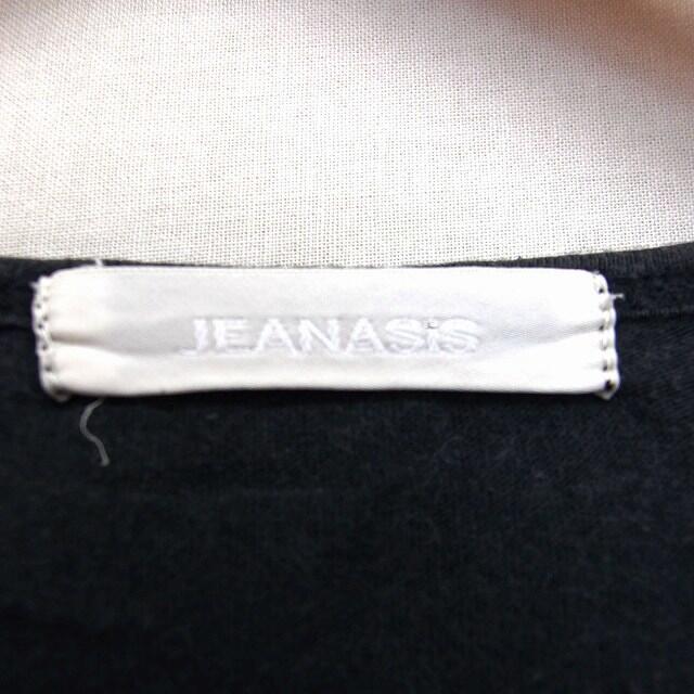 JEANASIS(ジーナシス)のジーナシス JEANASIS Tシャツ カットソー チュニック 半袖 丸首 英字 レディースのトップス(Tシャツ(半袖/袖なし))の商品写真