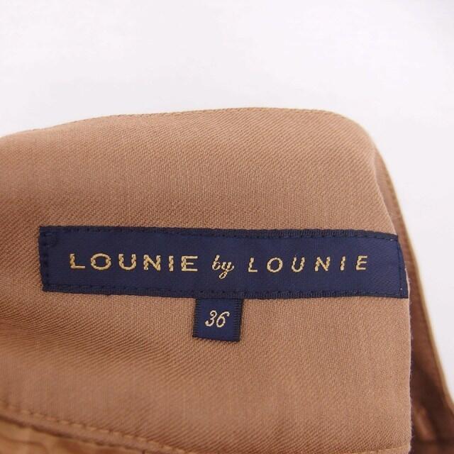 LOUNIE(ルーニィ)のルーニィ LOUNIE キュロット ハーフ パンツ ジップフライ 薄手 36 茶 レディースのパンツ(キュロット)の商品写真